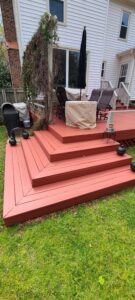 Deck Staining Project in Greenville