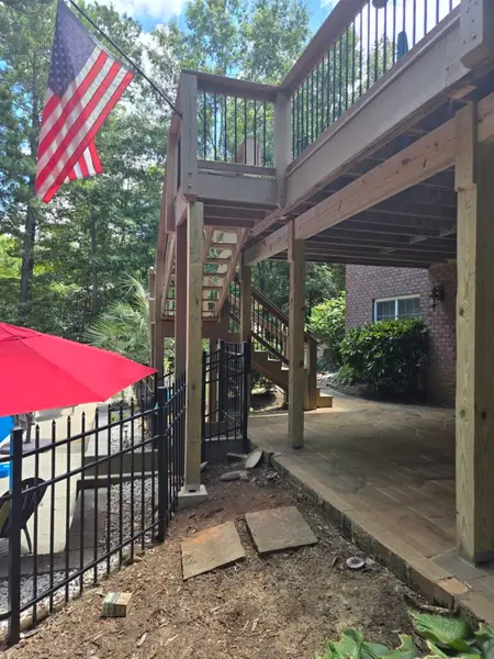 Deck Support Post Replacement in Central — central