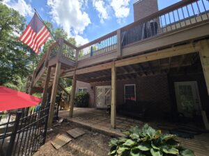Deck Support Post Replacement in Central — central sc