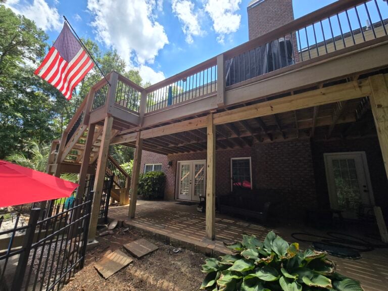 Deck Support Post Replacement in Central — central sc