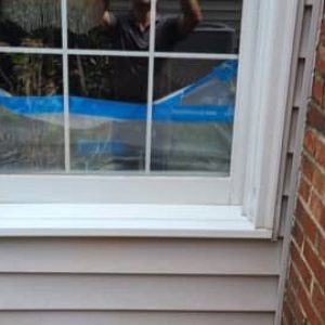 Greenville Handyman Window Repairwindow sill after